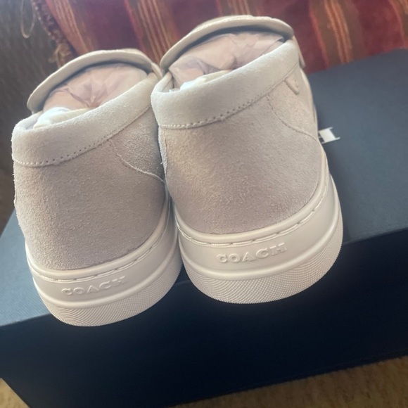 Coach Cream Loafers with Signature Pattern - Picture 5 of 10